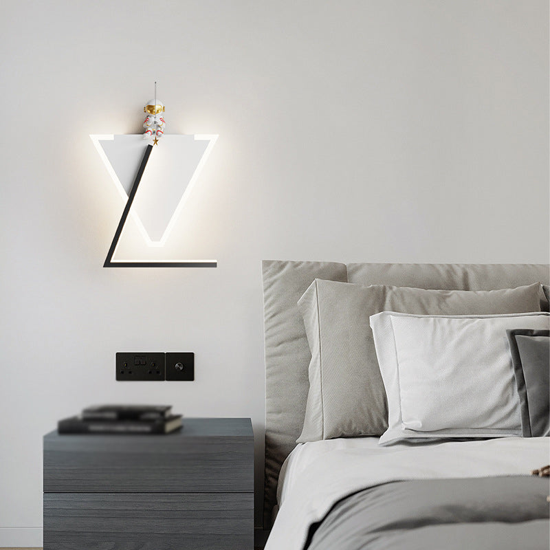 Children Wall Mount Light LED Resin Wall Light with Acrylic Shade for Kid's Room