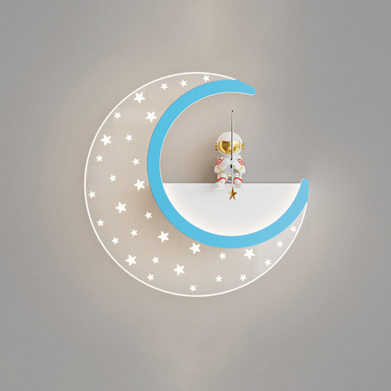 Children Wall Mount Light LED Resin Wall Light with Acrylic Shade for Kid's Room
