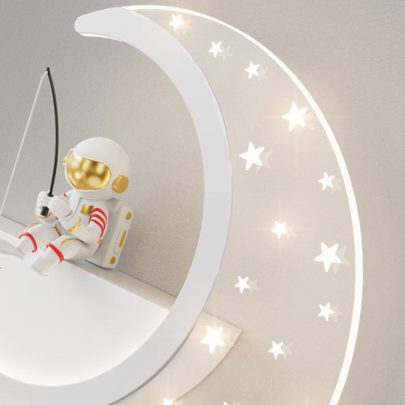 Children Wall Mount Light LED Resin Wall Light with Acrylic Shade for Kid's Room