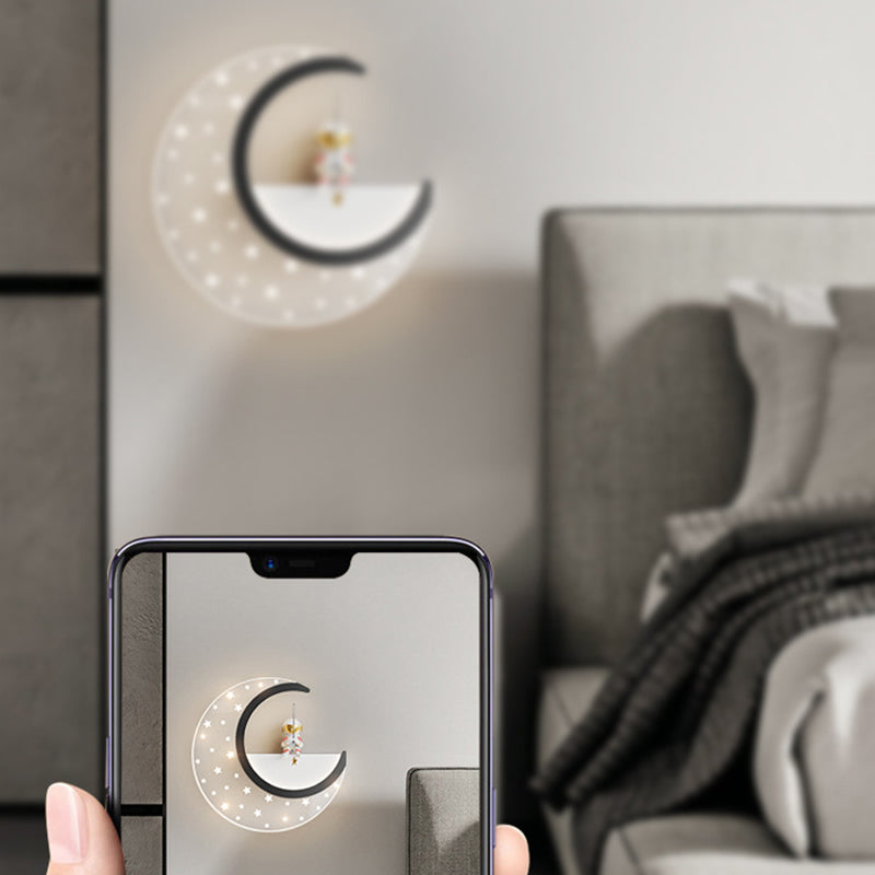 Children Wall Mount Light LED Resin Wall Light with Acrylic Shade for Kid's Room