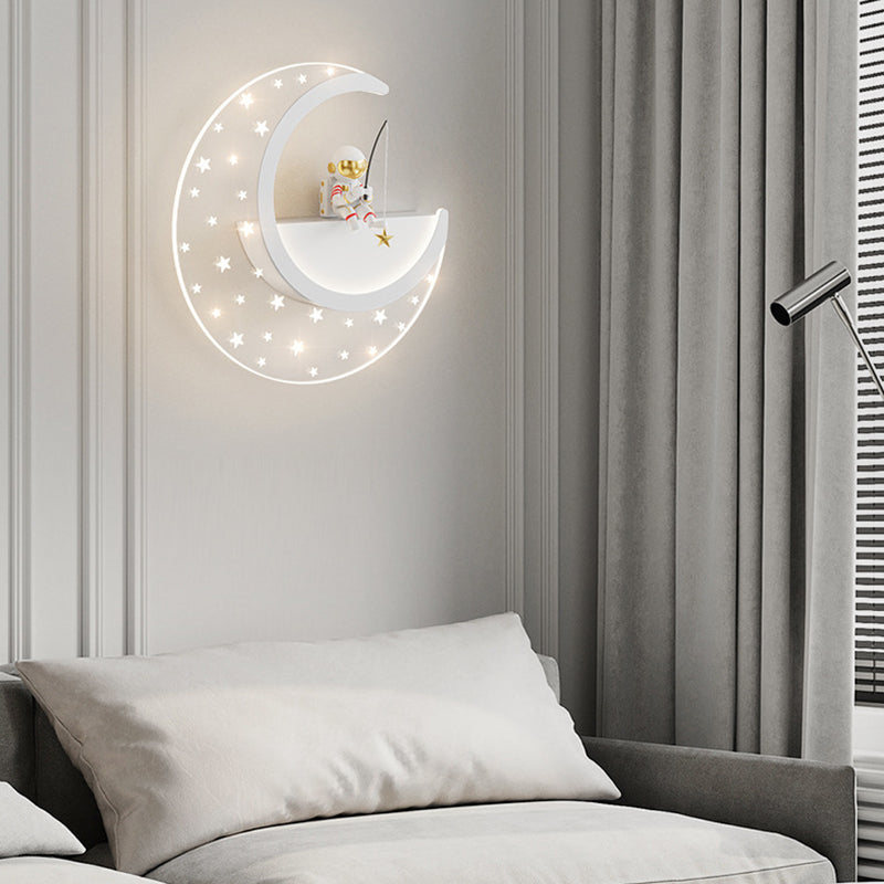 Children Wall Mount Light LED Resin Wall Light with Acrylic Shade for Kid's Room