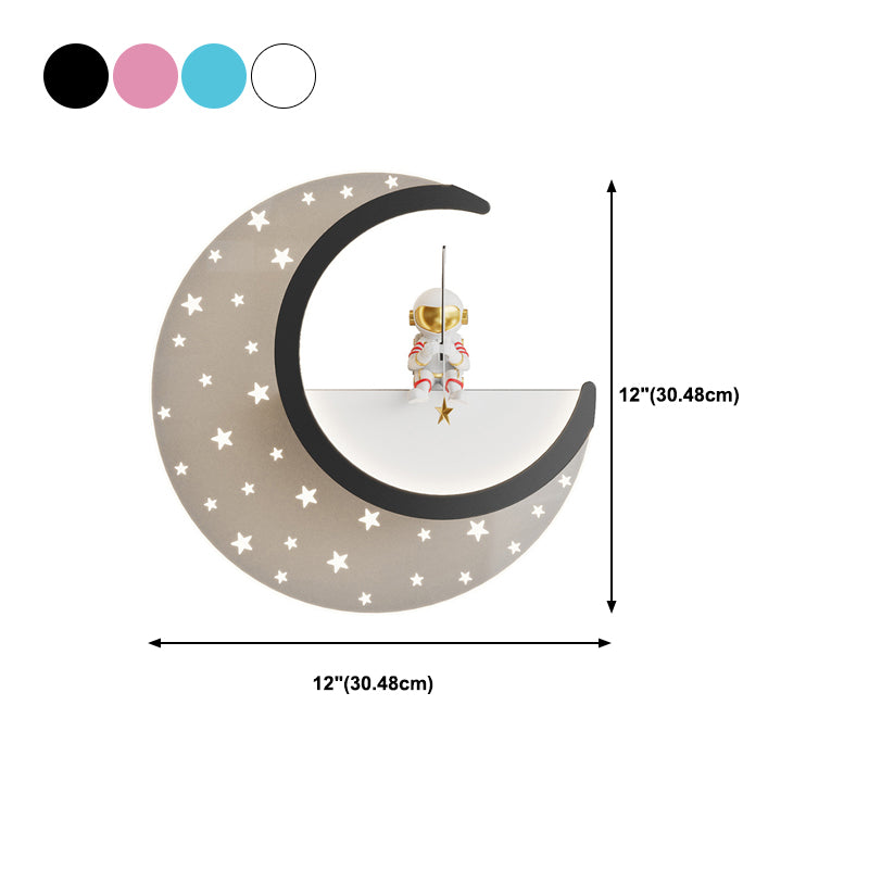 Children Wall Mount Light LED Resin Wall Light with Acrylic Shade for Kid's Room