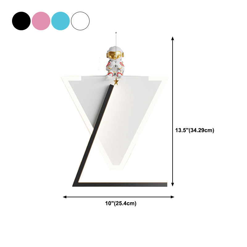 Children Wall Mount Light LED Resin Wall Light with Acrylic Shade for Kid's Room