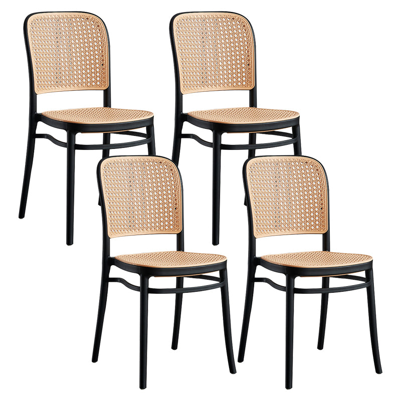 Modern Backrest Armless Counter Stool Plastic Hight Stool for Coffee Shop