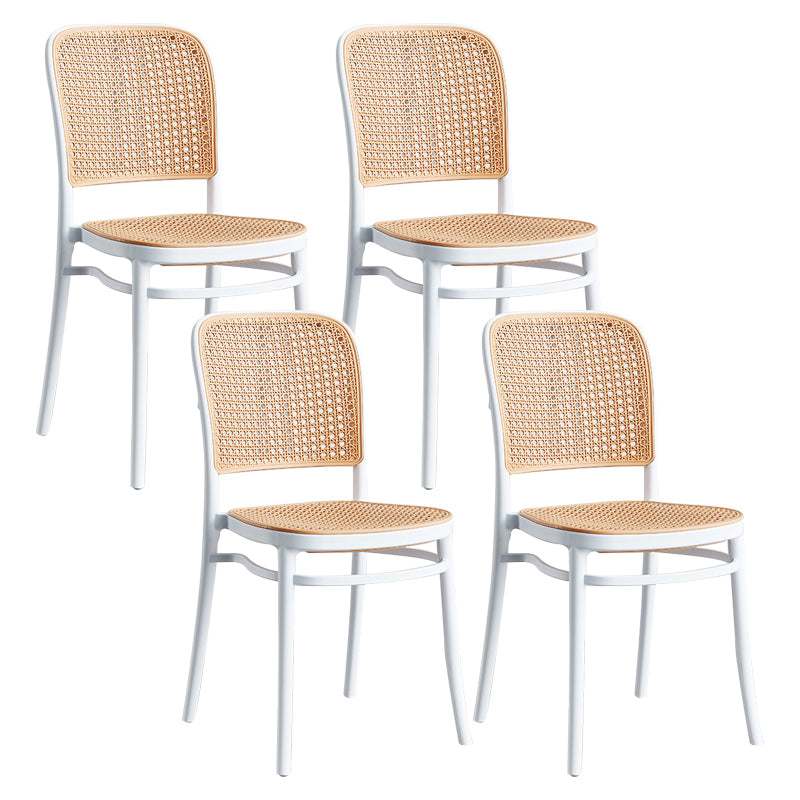 Modern Backrest Armless Counter Stool Plastic Hight Stool for Coffee Shop