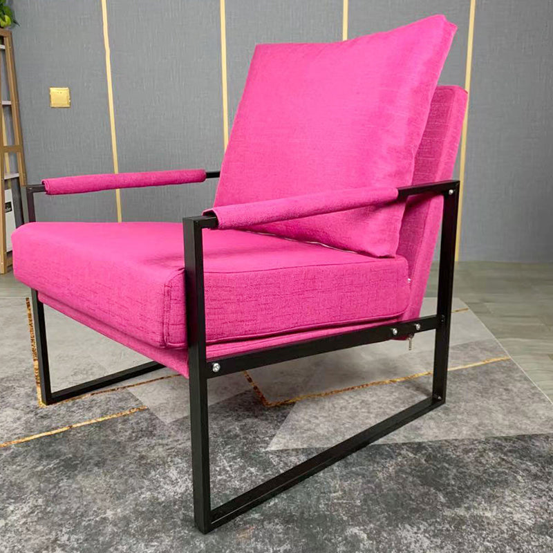 Arms Included Accent Armchair with Loose Back, 31.50" W √ó 27.56" L √ó 35.43" H