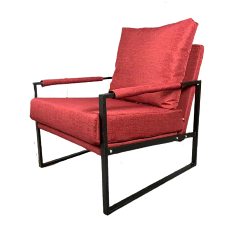 Arms Included Accent Armchair with Loose Back, 31.50" W √ó 27.56" L √ó 35.43" H