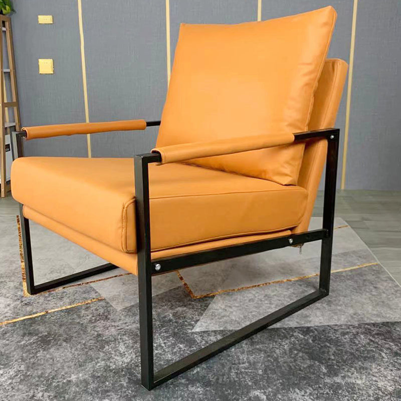 Arms Included Accent Armchair with Loose Back, 31.50" W √ó 27.56" L √ó 35.43" H