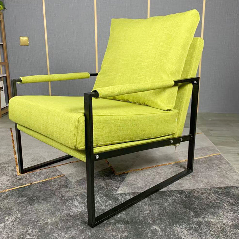 Arms Included Accent Armchair with Loose Back, 31.50" W √ó 27.56" L √ó 35.43" H