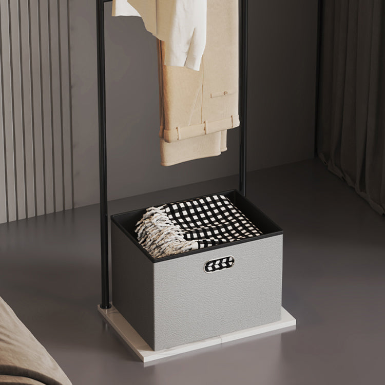 Gorgeous Metal Coat Rack Free Standing Coat Hanger with Basket Bedroom