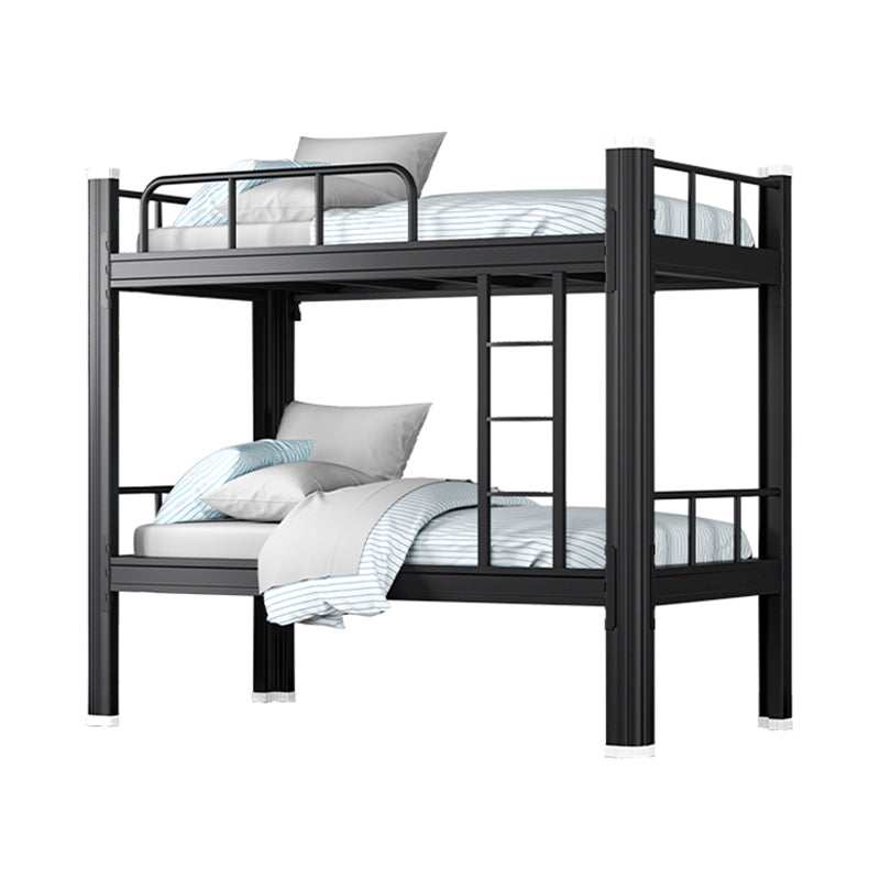 Contemporary Iron Bunk Bed with Metal Legs and Open-Frame 70.87" High