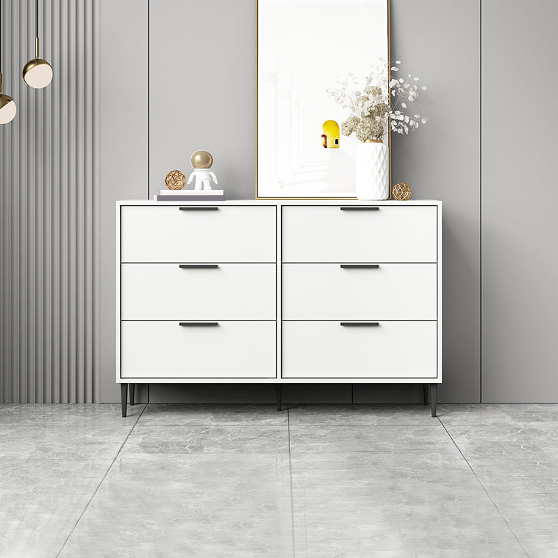 Modern Bar Pulls Accent Chest with 3/6 Drawers and Straight Legs