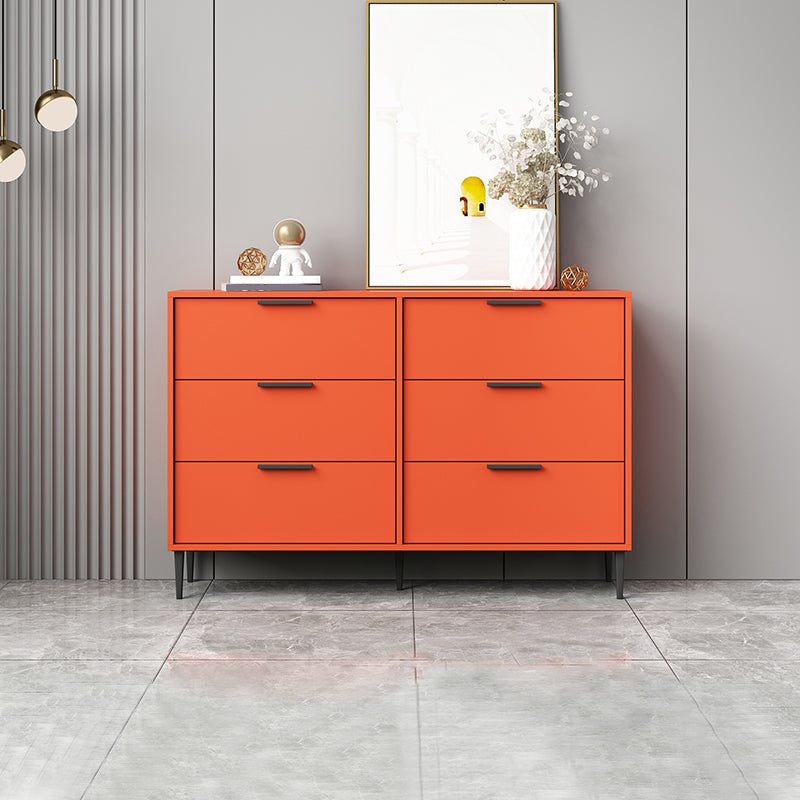 Modern Bar Pulls Accent Chest with 3/6 Drawers and Straight Legs