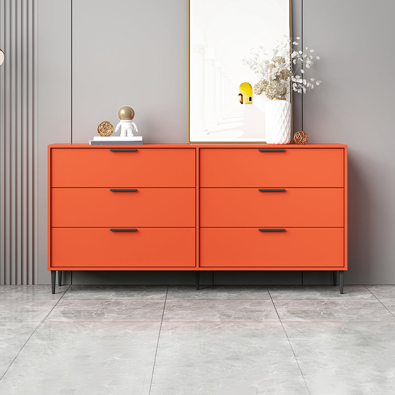 Modern Bar Pulls Accent Chest with 3/6 Drawers and Straight Legs