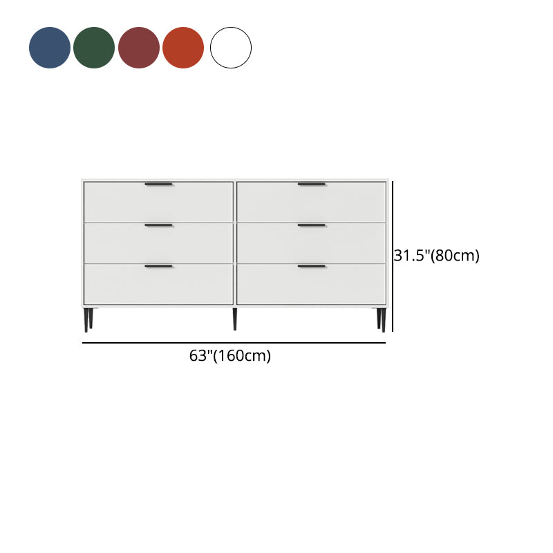 Modern Bar Pulls Accent Chest with 3/6 Drawers and Straight Legs