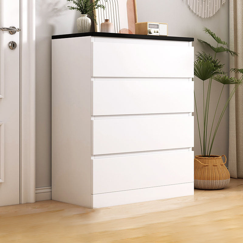 Contemporary Style Wood Accent Chest Side Cabinet with Drawers