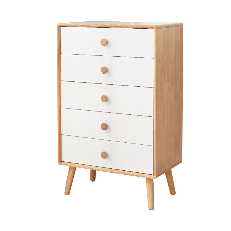 13.77" Wide /15.35" Wide Accent Cabinet Solid Wood 3/4/5  Drawers Cabinet in Brown