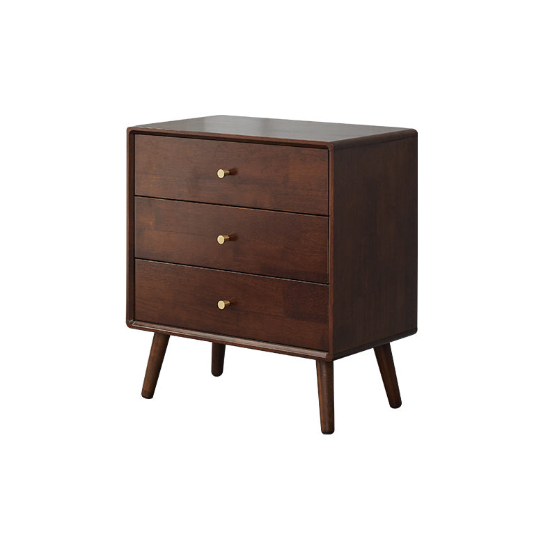 13.77" Wide /15.35" Wide Accent Cabinet Solid Wood 3/4/5  Drawers Cabinet in Brown