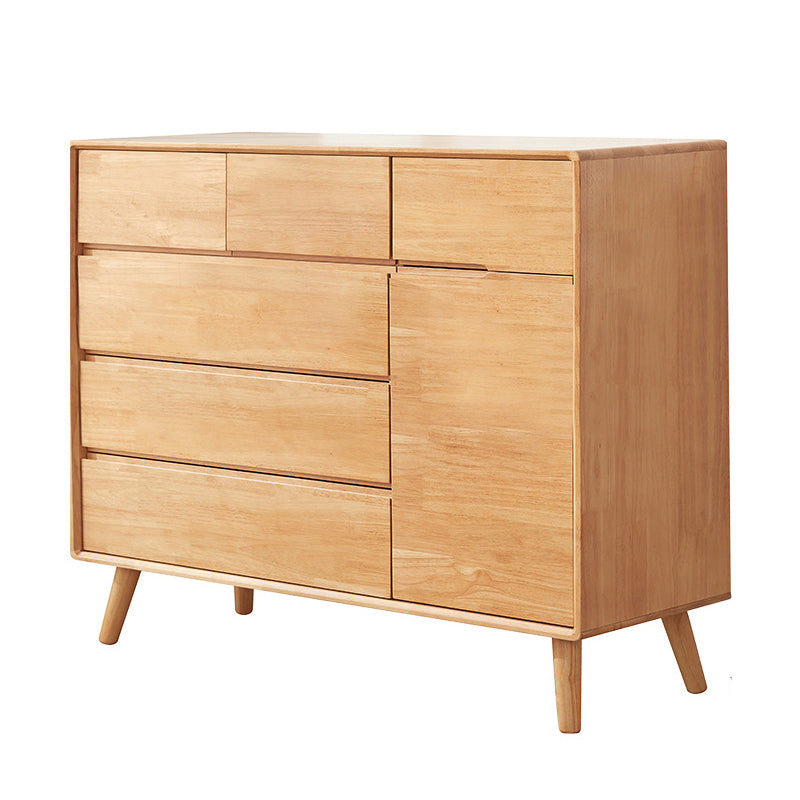 13.77" Wide /15.35" Wide Accent Cabinet Solid Wood 3/4/5  Drawers Cabinet in Brown