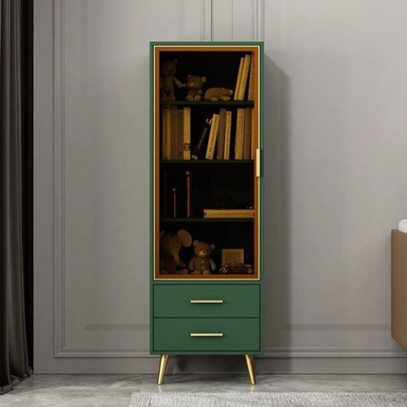 Rectangle Wood Accent Cabinet with 1 Door and 2 Drawer Contemporary Side Cabinet