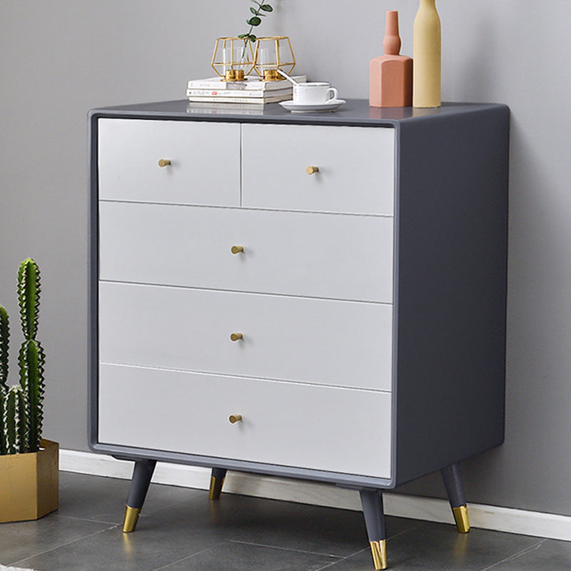 Solid Wood Accent Chest with Drawer Contemporary Side Cabinet