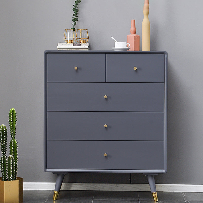 Solid Wood Accent Chest with Drawer Contemporary Side Cabinet