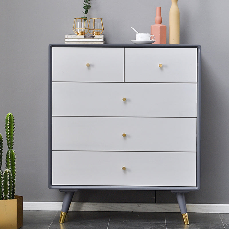 Solid Wood Accent Chest with Drawer Contemporary Side Cabinet