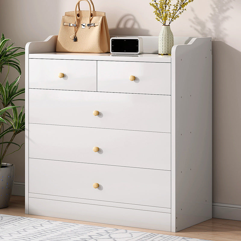 Contemporary Rectangle Manufactured Wood And Standard with Drawer Chest