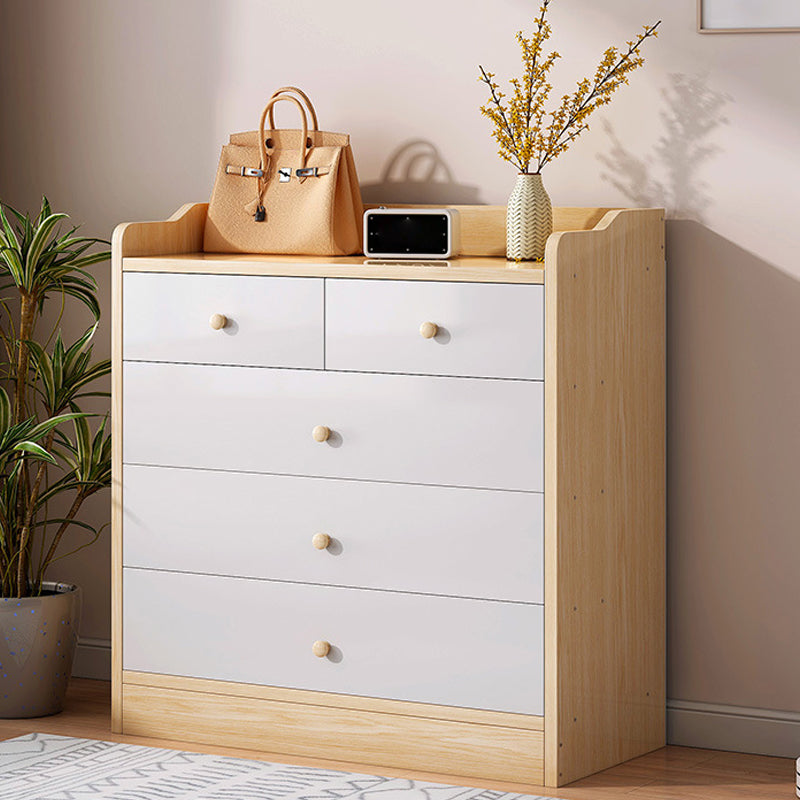 Contemporary Rectangle Manufactured Wood And Standard with Drawer Chest