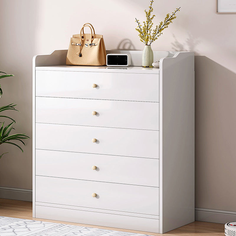 Contemporary Rectangle Manufactured Wood And Standard with Drawer Chest