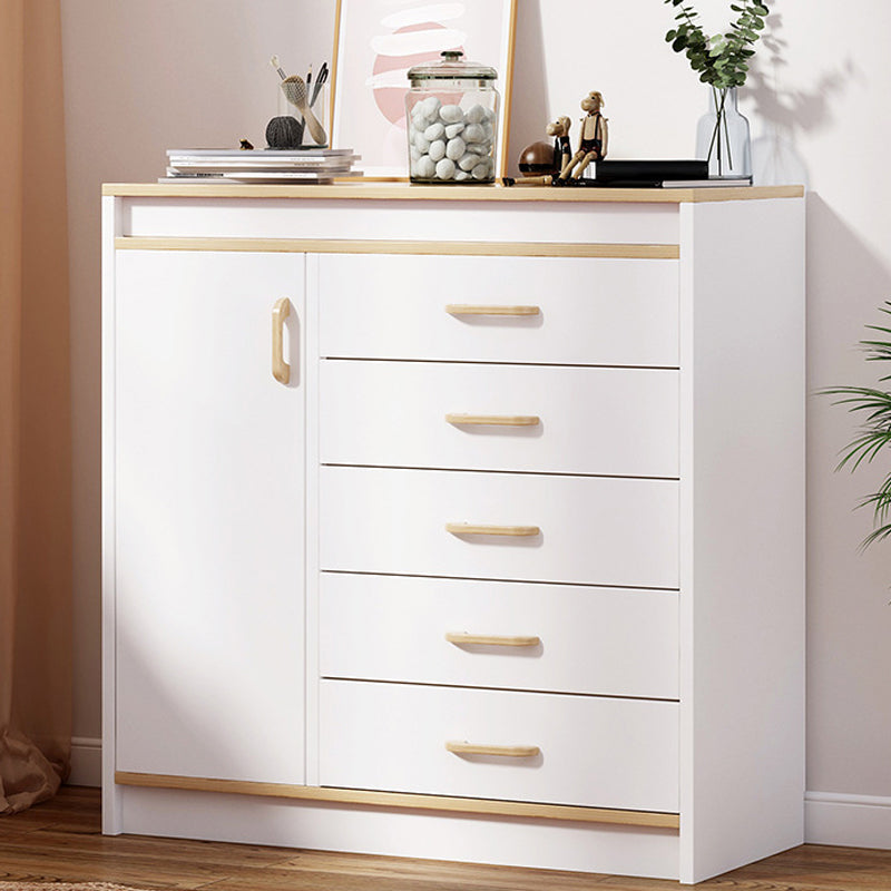 Contemporary Rectangle Manufactured Wood And Standard with Drawer Chest