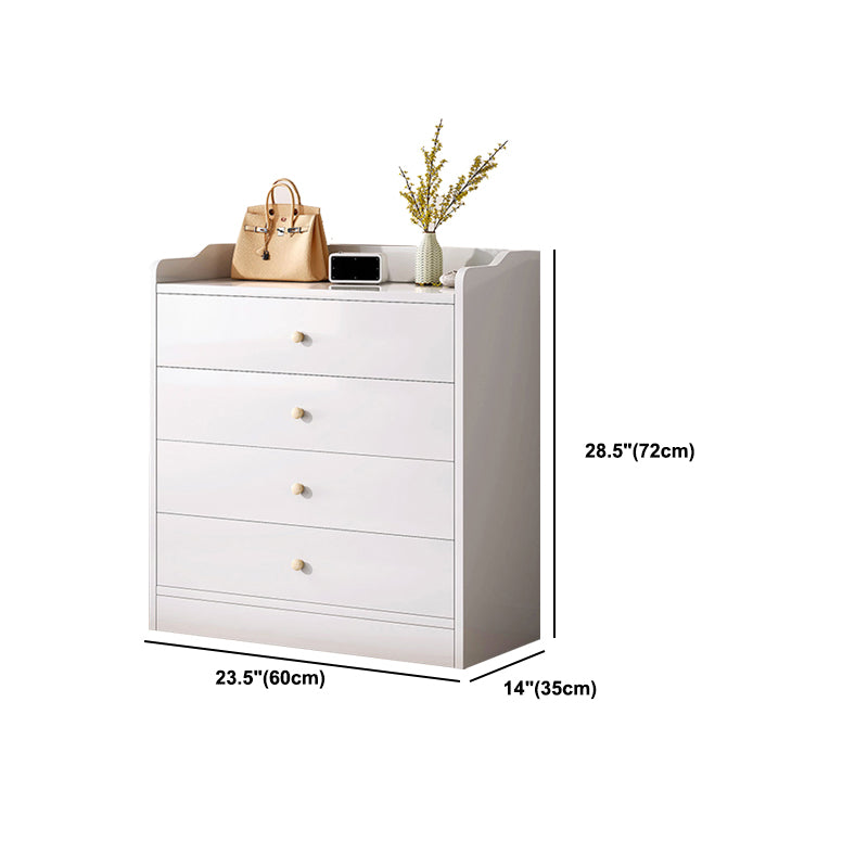 Contemporary Rectangle Manufactured Wood And Standard with Drawer Chest
