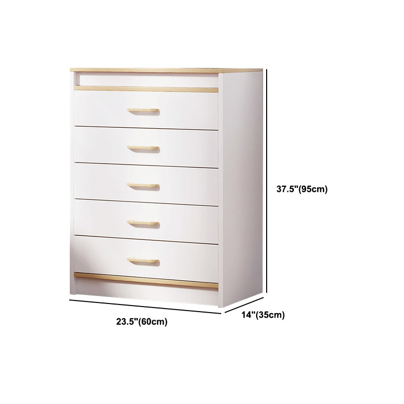Contemporary Rectangle Manufactured Wood And Standard with Drawer Chest