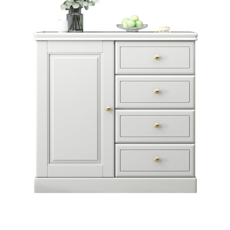 Mid-Century Modern Rectangle Accent Chests and Cabinets in Brown/white