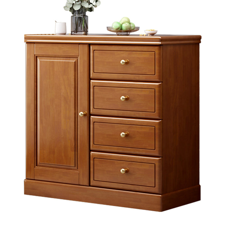 Mid-Century Modern Rectangle Accent Chests and Cabinets in Brown/white