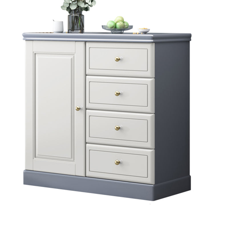 Mid-Century Modern Rectangle Accent Chests and Cabinets in Brown/white