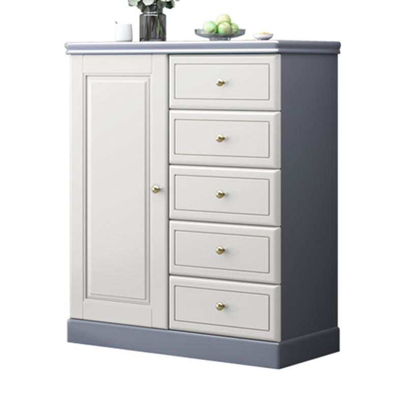 Mid-Century Modern Rectangle Accent Chests and Cabinets in Brown/white