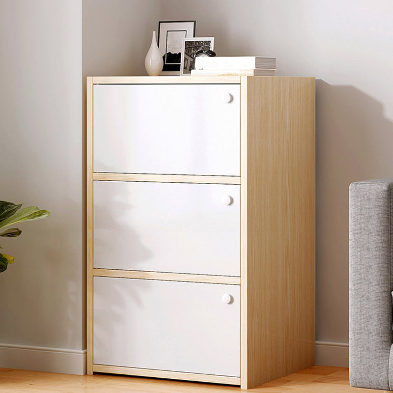 Contemporary Rectangle Standard Wood Knobs Natural Or White Cabinet