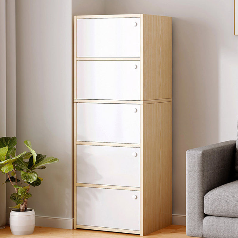 Contemporary Rectangle Standard Wood Knobs Natural Or White Cabinet
