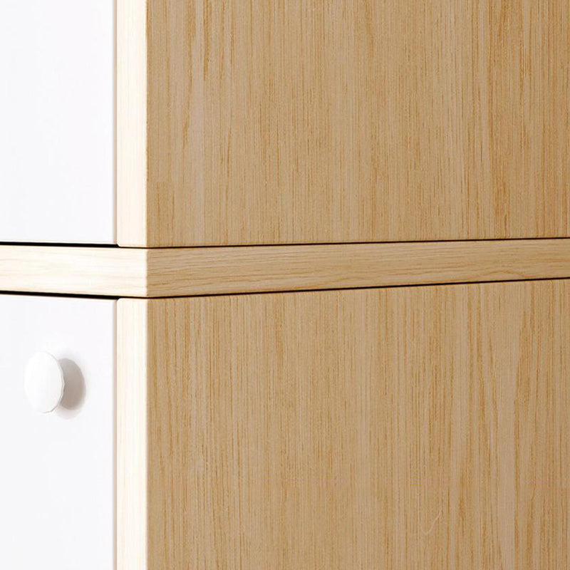 Contemporary Rectangle Standard Wood Knobs Natural Or White Cabinet