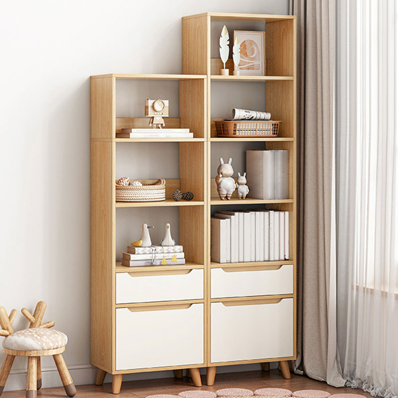 Contemporary Rectangle Standard Chest with Drawer Wood Cutouts