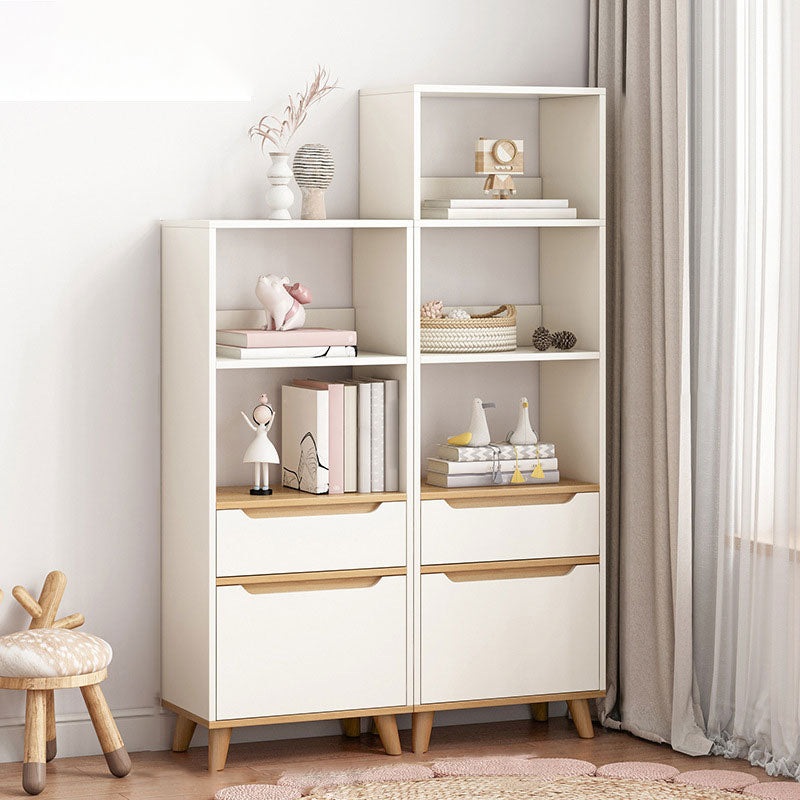 Contemporary Rectangle Standard Chest with Drawer Wood Cutouts