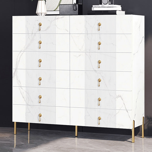 Modern Slate Storage Chest Vertical Dresser with Multi Drawers