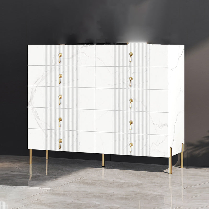 Modern Slate Storage Chest Vertical Dresser with Multi Drawers
