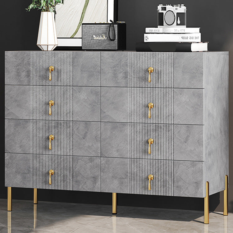 Modern Slate Storage Chest Vertical Dresser with Multi Drawers