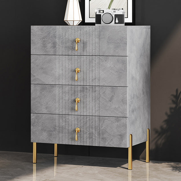 Modern Slate Storage Chest Vertical Dresser with Multi Drawers
