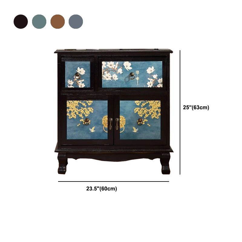 Traditional Style Storage Chest Vertical Wood Dresser with Drawers