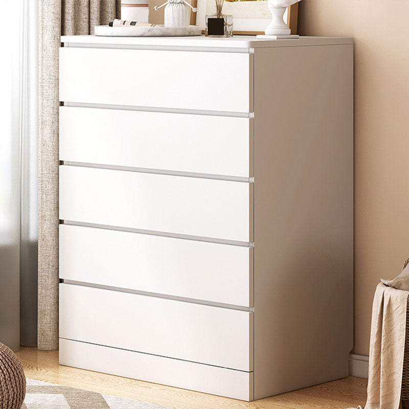 Modern Style Storage Chest Vertical Wooden Dresser with Drawers