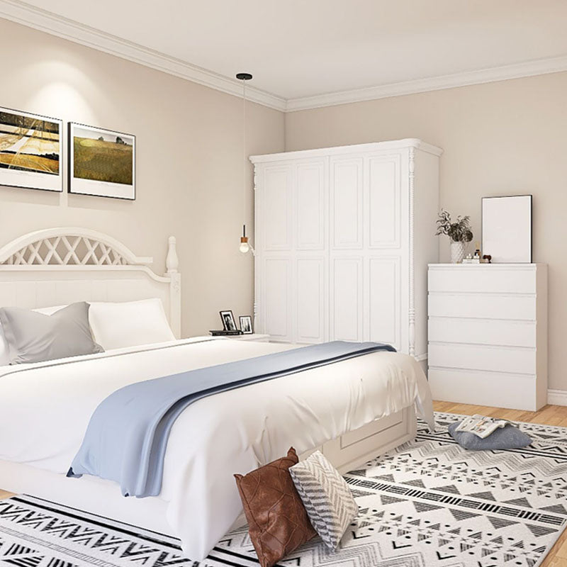 Modern Style Storage Chest Vertical Wooden Dresser with Drawers