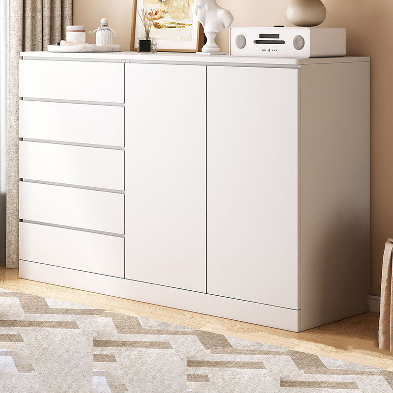 Modern Style Storage Chest Vertical Wooden Dresser with Drawers